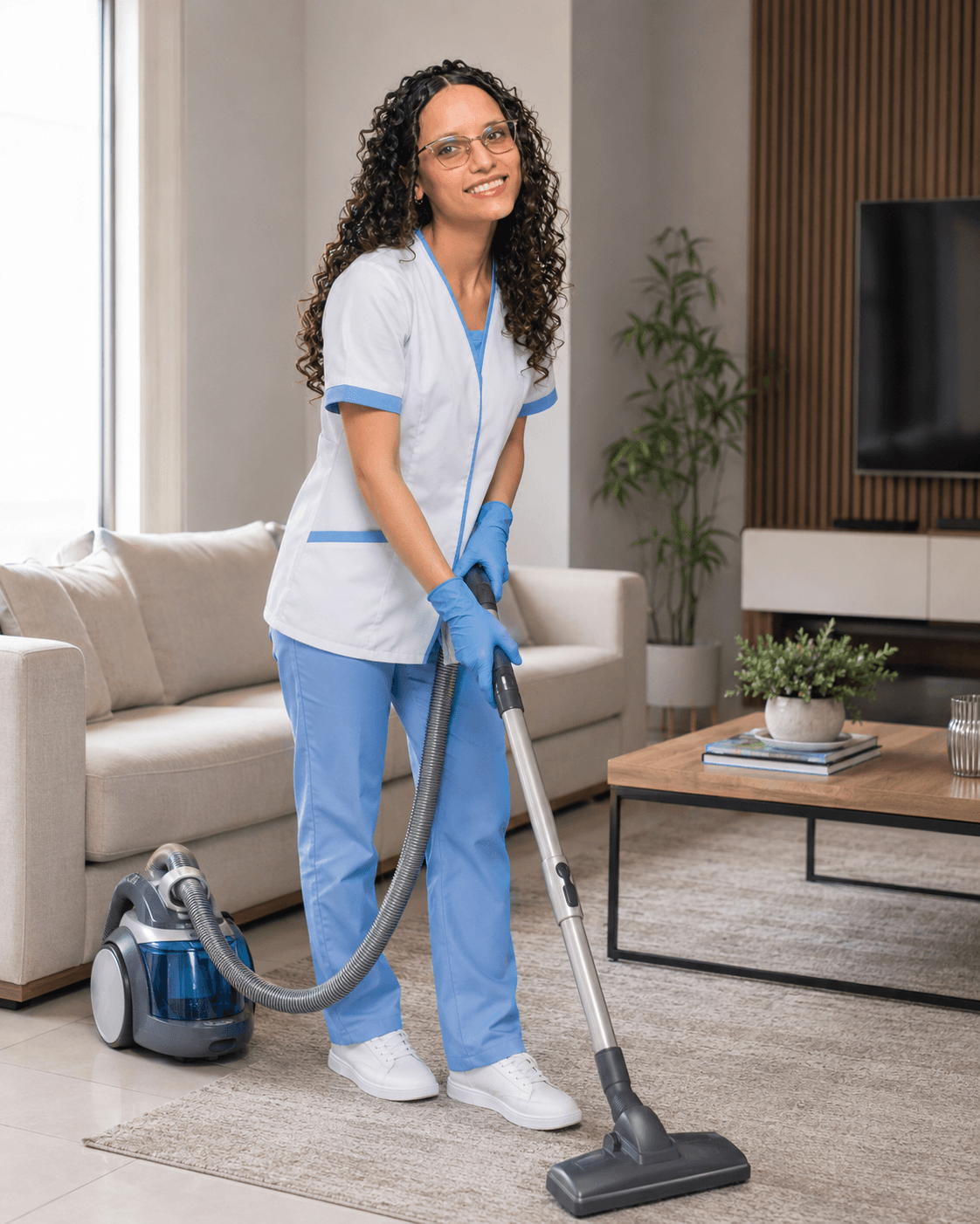 Bright Cleaning professional at work