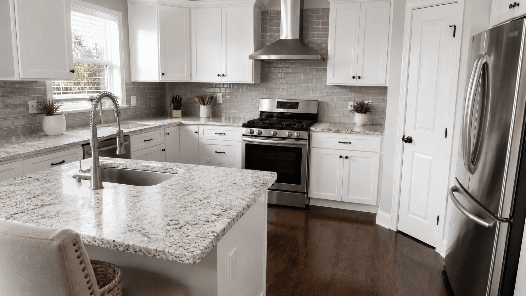 Kitchen after Bright Cleaning